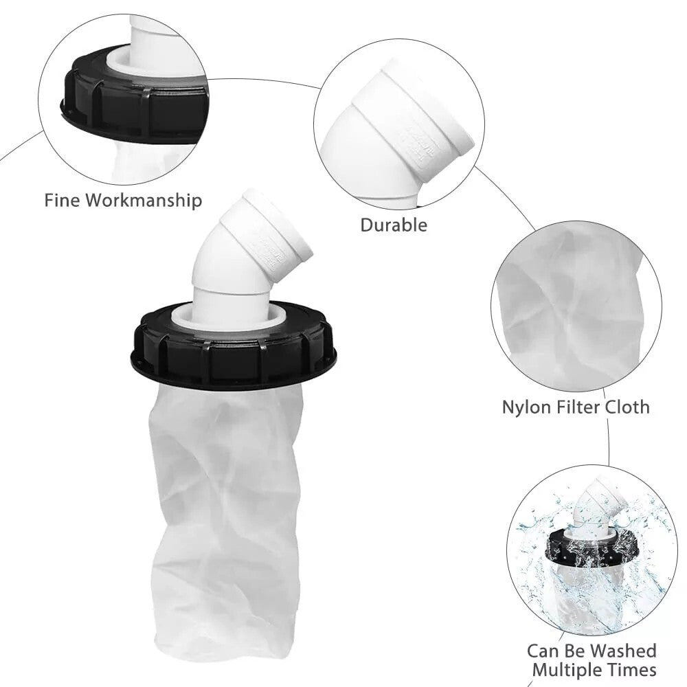 45° IBC Lid Filter Ton Barrel Cover Cap Water Tank IBC Tank Cover Fitting HOT