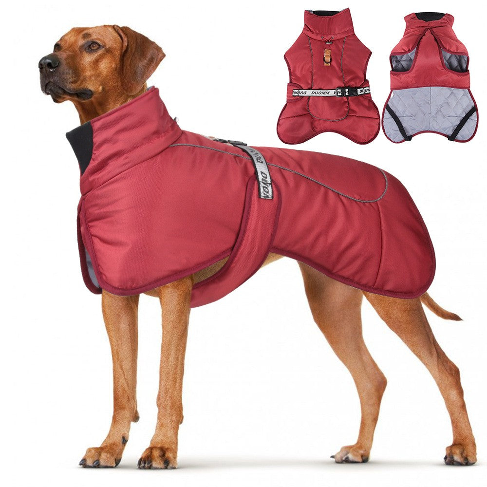 Large Dog Clothes Winter Warm Coat Windproof Waterproof Thicken Pet Down Jacket