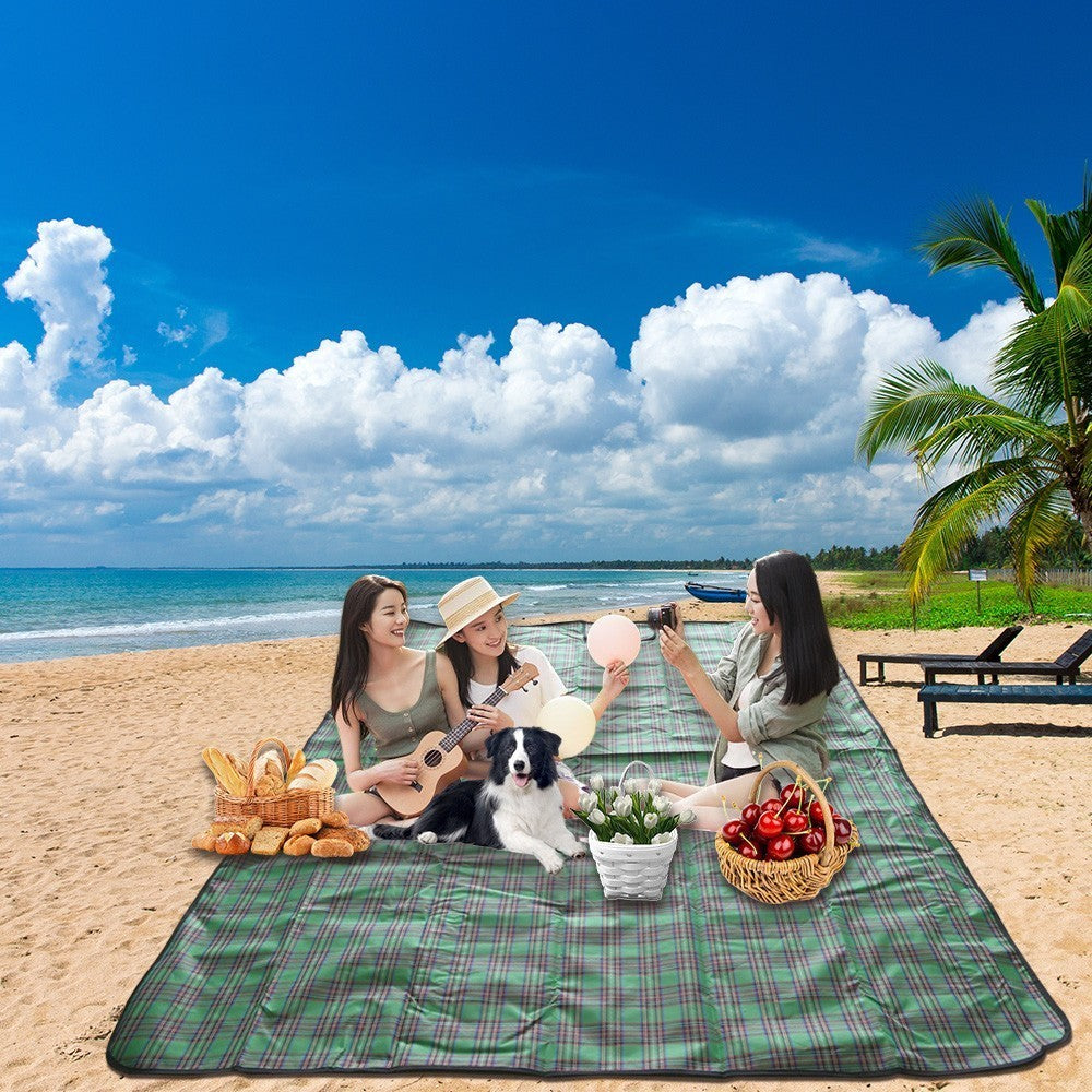 200x200cm Waterproof Blanket, Armo Tartan Style for Picnic Beach