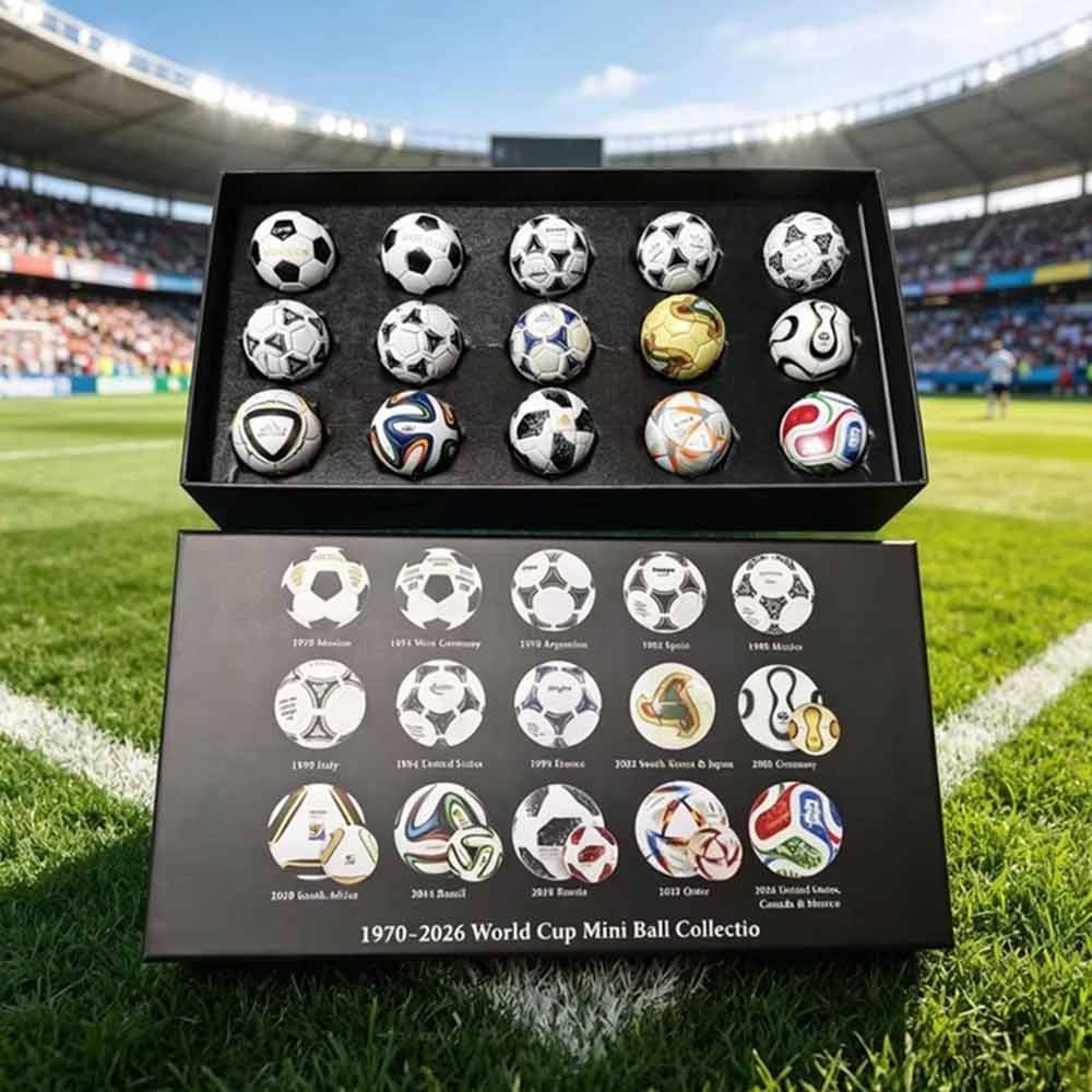 Historical FIFA World Cup Soccer Mini Ball Set 1970-2026 Collection Gift UK