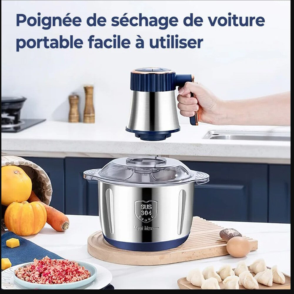 5L Electric Meat Grinder Mincer Mixer Home Blender Mini Food Chopper Processor