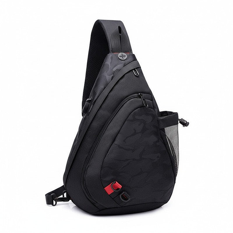Men's Large Sling Bag Cross Body Water-resistant Gym Travel Chest Pack