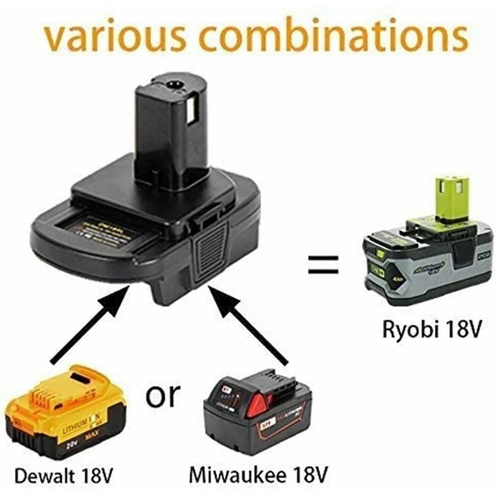 For dewalt Milwaukee Converter 20V/18V to RYOBI 18V Battery Converters Adapter