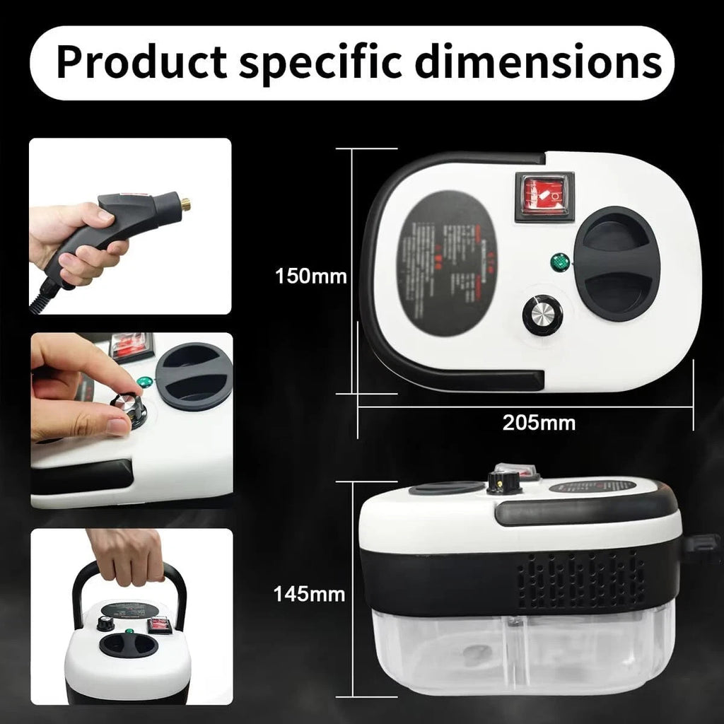 High Pressure Steam Cleaner Portable 2500W Cleaning Steamer Machine for Home Car