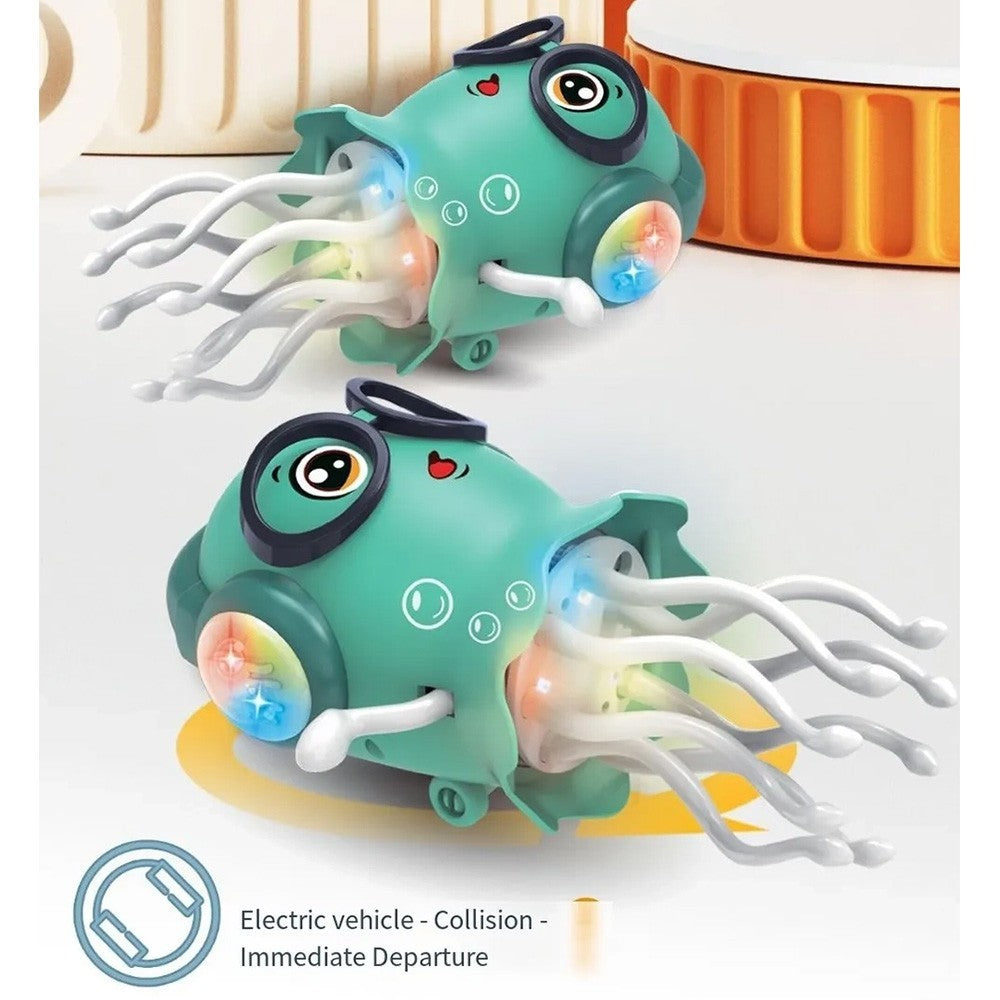 Dancing Octopus Toy Crawling Dancing Auto Obstacle Sensor Toys LED Lights Music.