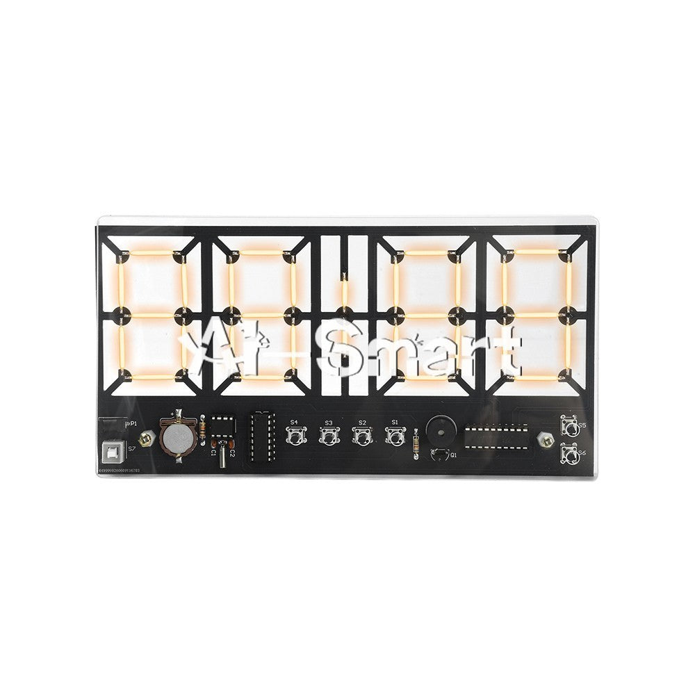 DC 5V 4-Digit Digital Light Bar Clock kit Brightness Adjustment Welding Practice