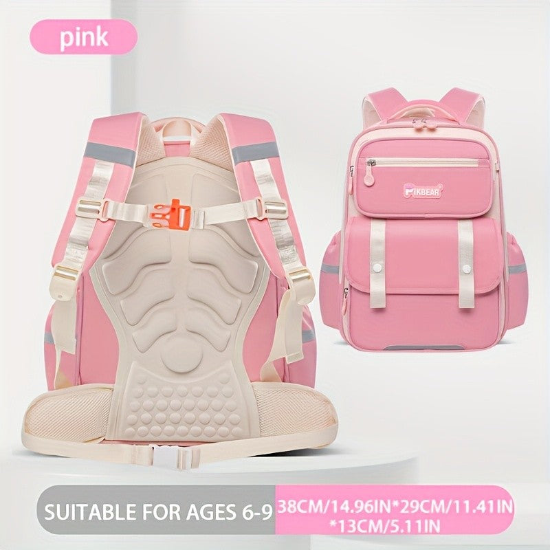 Reflective Waterproof Kids Backpack Lightweight Spine Support for School
