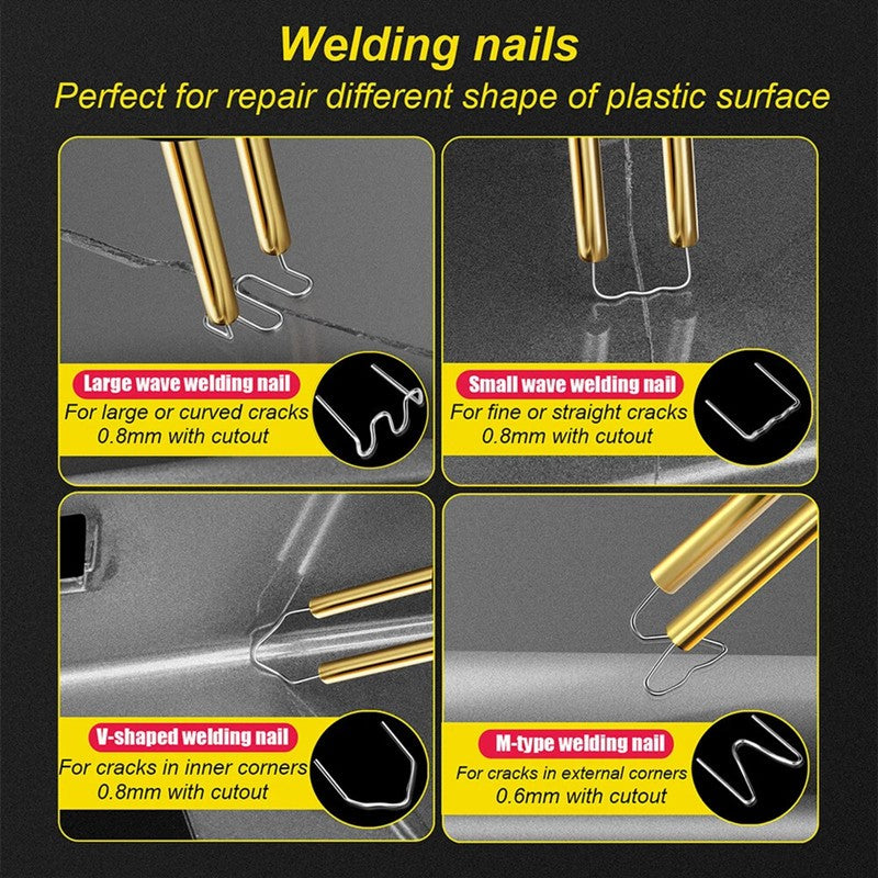 100W HOT STAPLER GUNS PLASTIC REPAIR CAR BUMPER WELDING WELDER MACHINE KIT