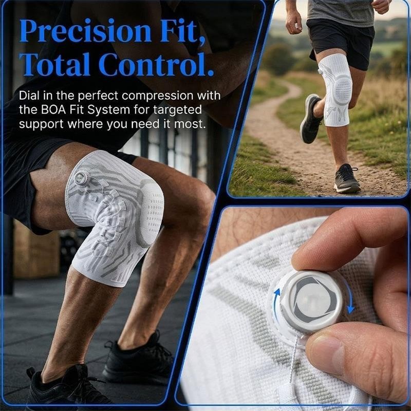 Knob Knee Brace for Pain Relief, Adjustable Knees Support with Patella Gel Pad