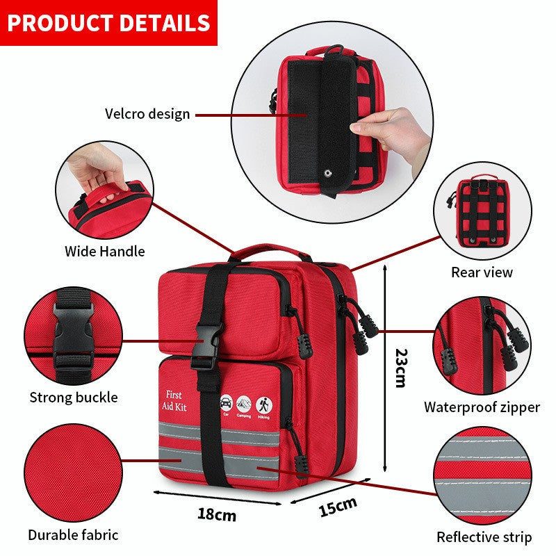 405Pcs 51 Kinds First Aid Kit Medical Emergency for Car Home Camping Travel