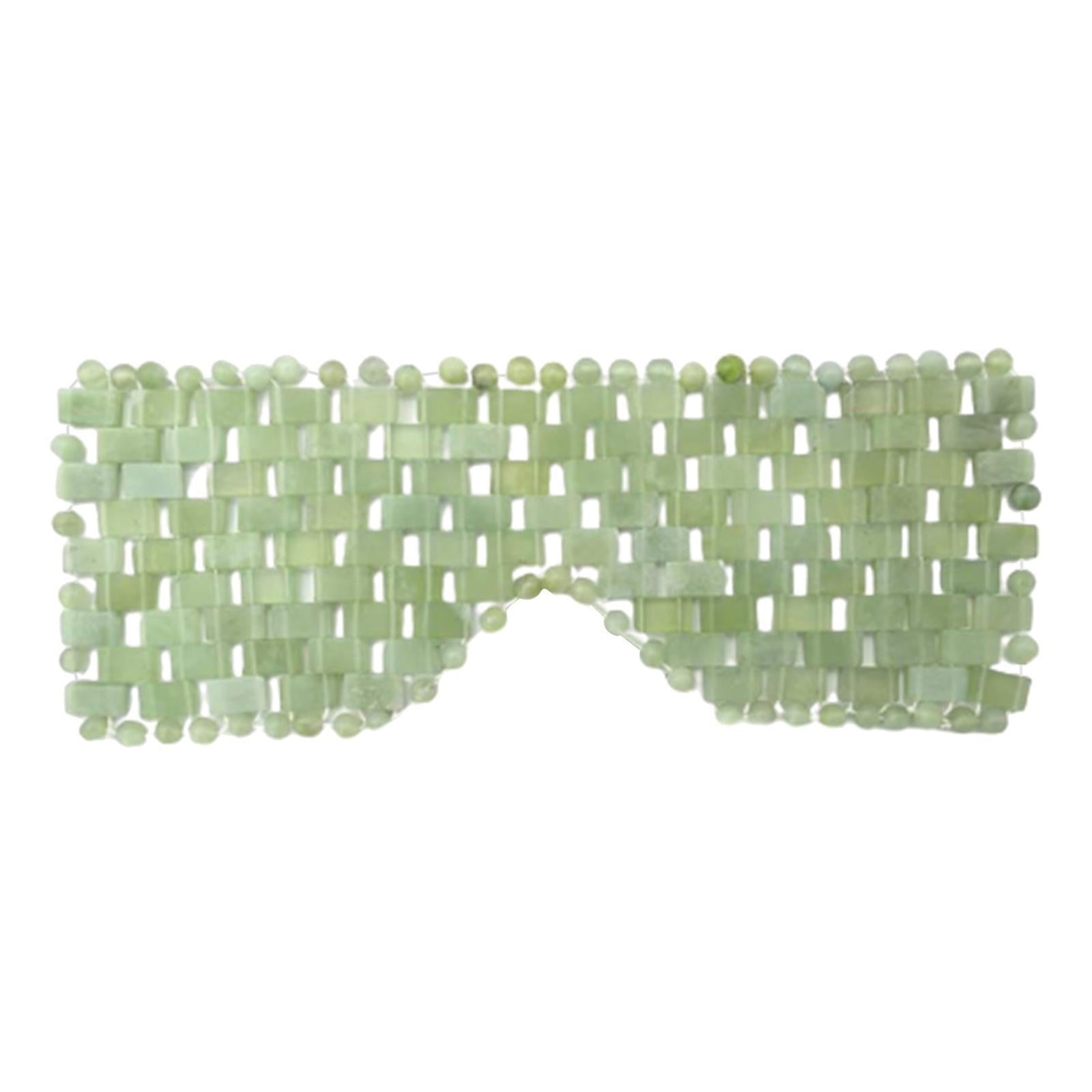 Natural Jade Eye Mask Curtain Face Massager Sleep Mask Stone