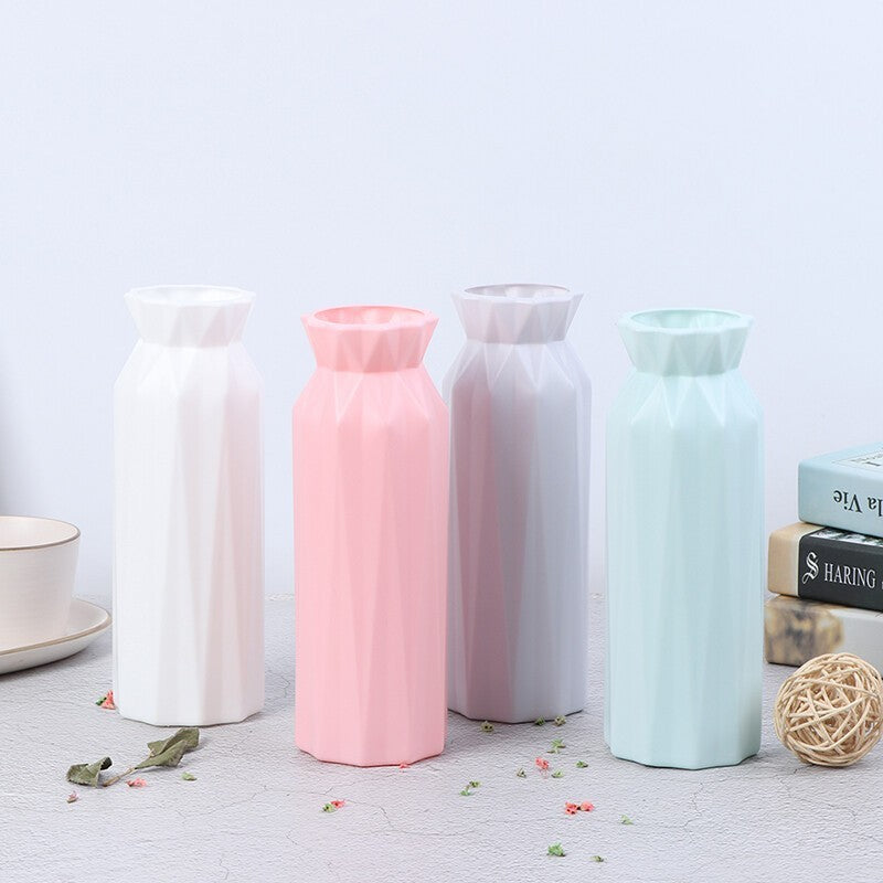 Plastic Flower Vase Creative Nordic Decor Home Imitation Ceramic Vase