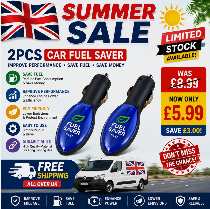2PCS Gas Saver,Fuel Sync - Drive Farther,Save More Fuel Instantly, Automotive UK