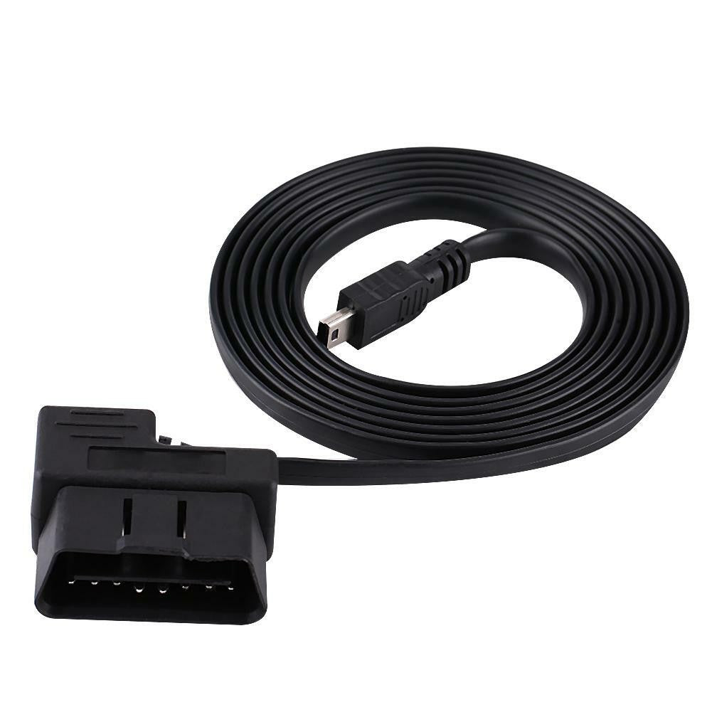 OBD2 Diagnostic Cable 16pin Diagnostic Extension Adapter to Mini USB Cable