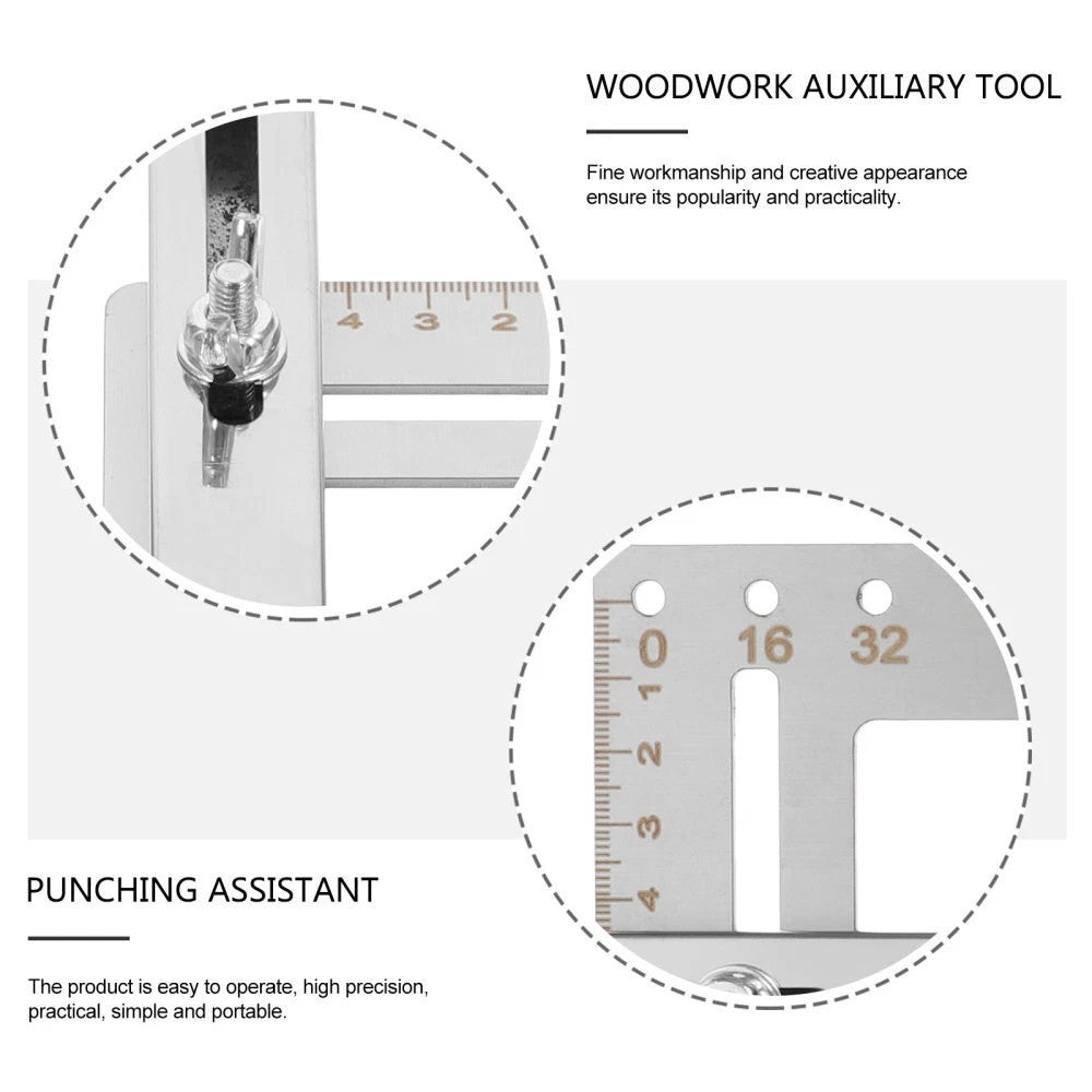 Door Handle Jig Cupboard Kitchen Punch Locator Cabinet Hardware Template