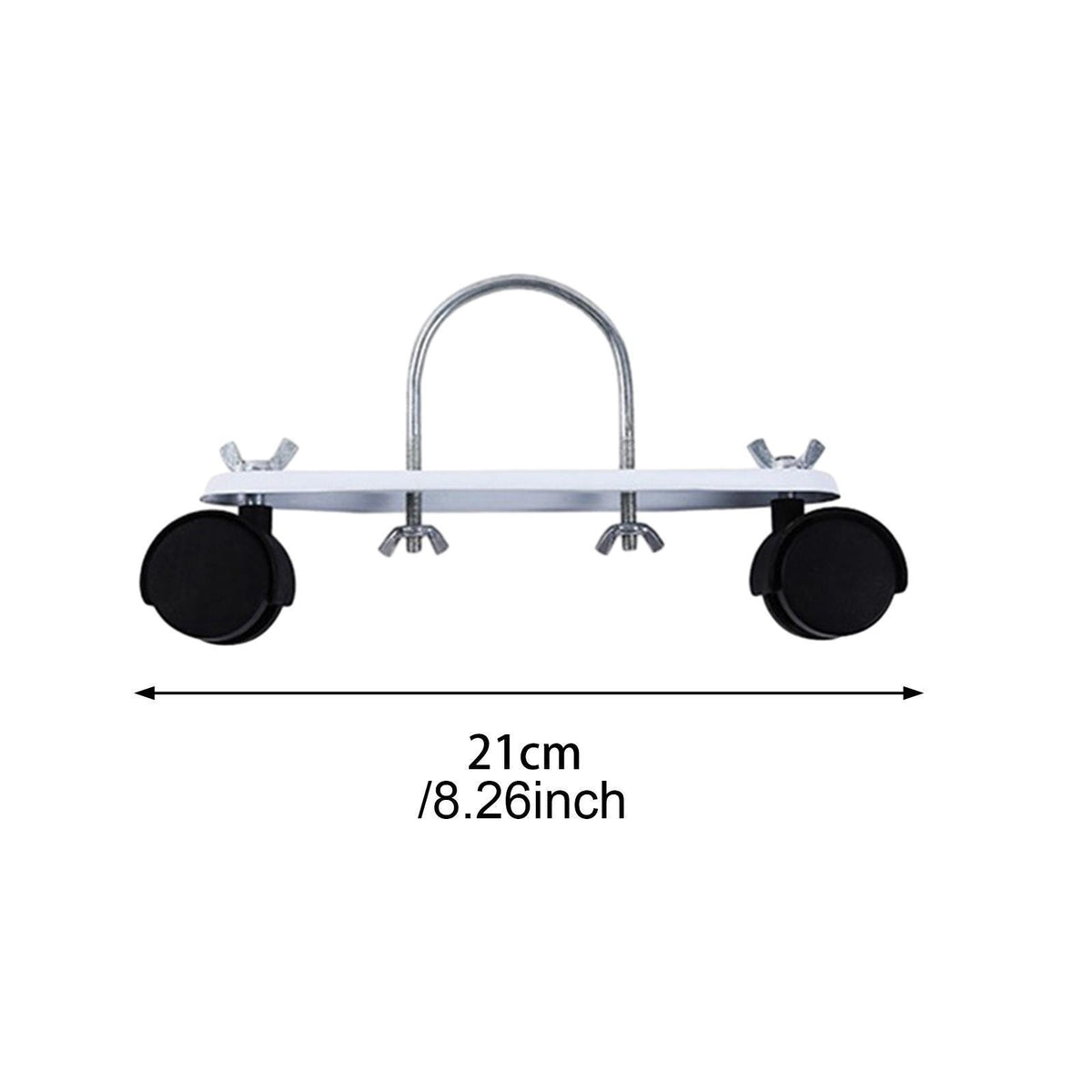 2Pcs Oil Filled Heater Caster Bracket with Wheels Spare Parts Smooth and Easy