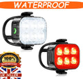 Bike Lights Night Warning Lights Rechargeable Bicycle Lights Front+Rear