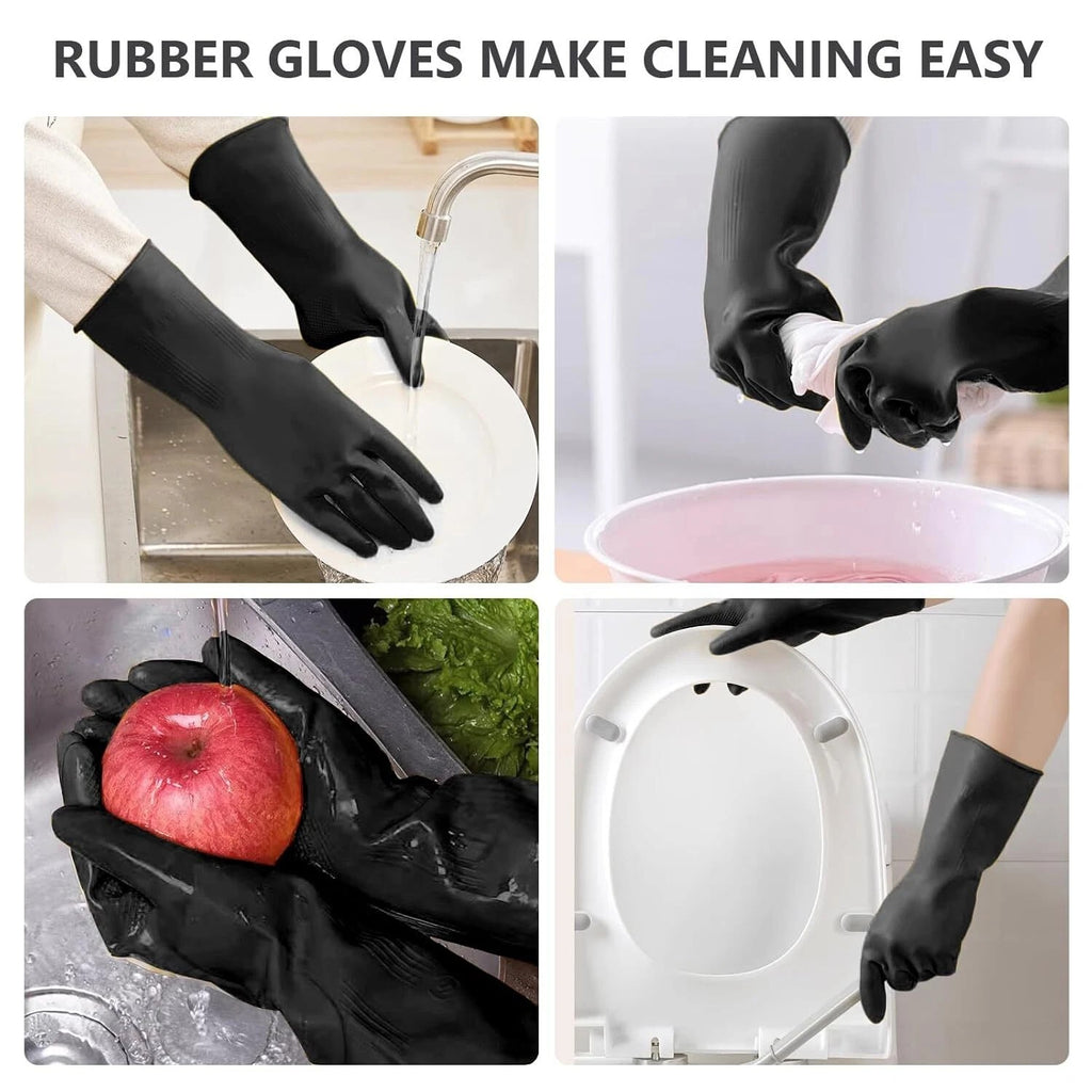 33cm Thicken Rubber Work Non-slip Bouncy Reusable Cleaning Gloves