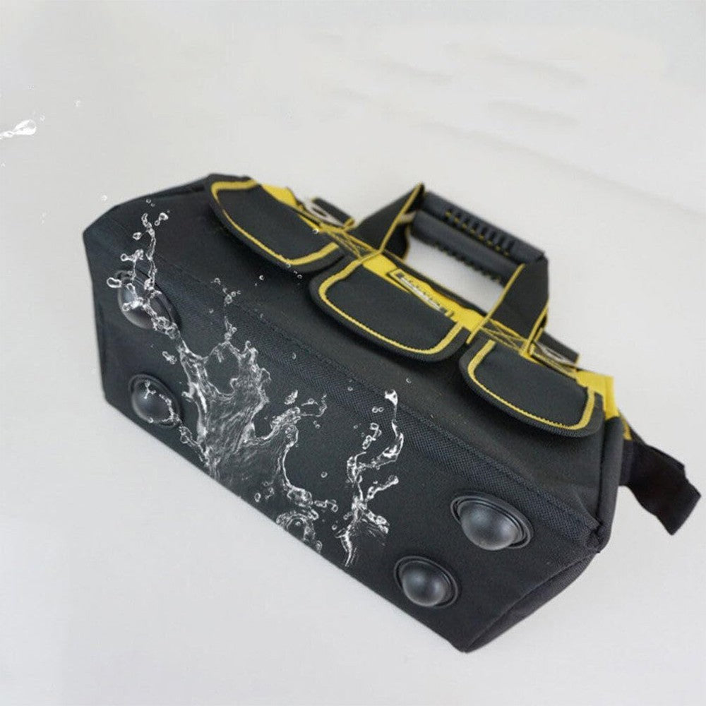 20" Multifunctional Tool Bag Heavy Duty Hard Base Storage Case w/Shoulder Strap