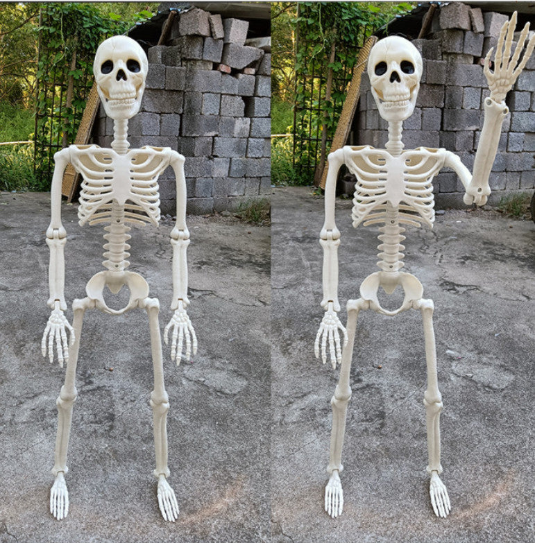90CM Halloween Decoration Poseable Human Skeleton Full Life Size Party Horror