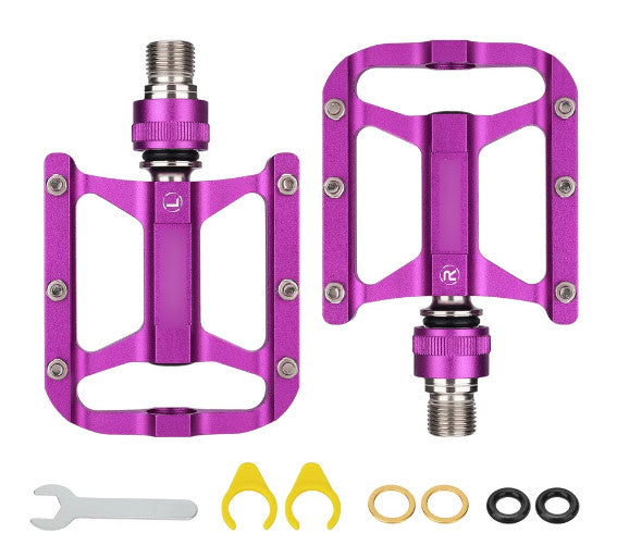 Folding Bike Pedals Quick Release Alloy Pedals Triple Bearings
