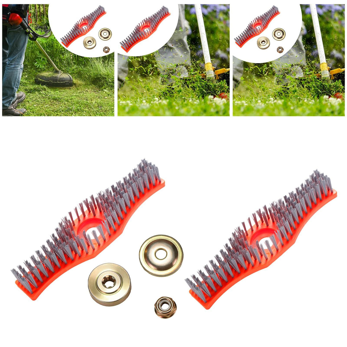 Lawn Mower Brush Head Broom Head Cleaning Brush for Patio Cleaning Floor.*
