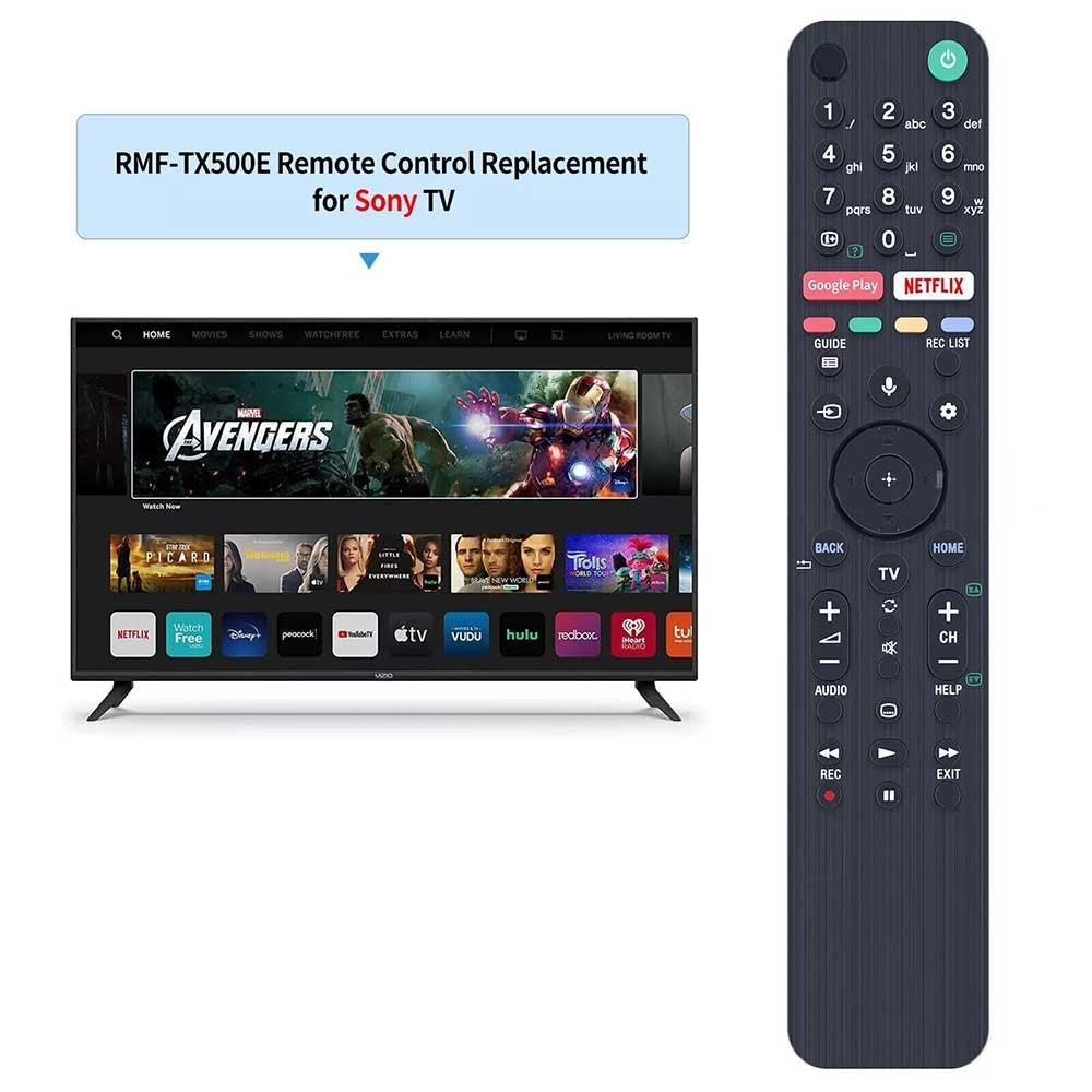 Sony Smart TV Replacement Voice Remote RMF-TX500E Built-in Netflix Hotkey