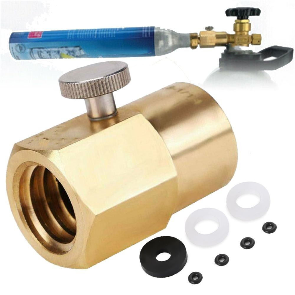To W21.8-14 with Bleed Valve Cylinder Refill Adaptor CO2 Adapter For Sodastream