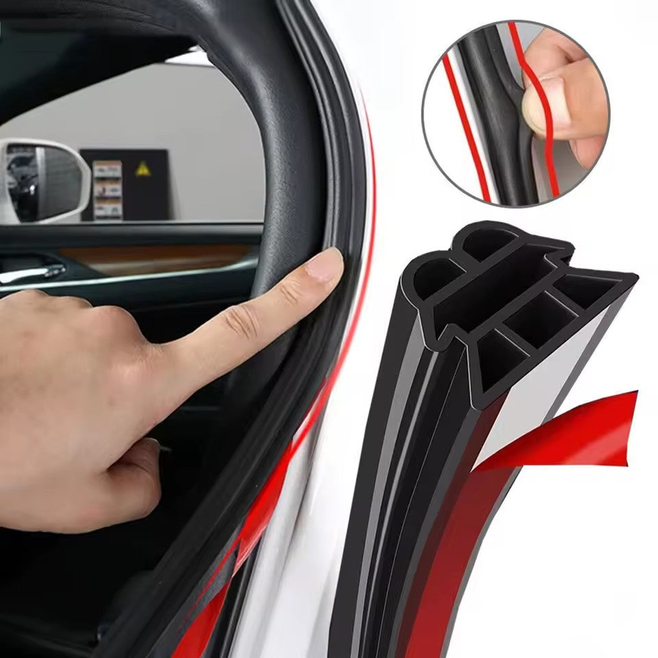 Car Door Seal Strip 5M 3 Layer Rubber Weatherstrip Soundproof Universal