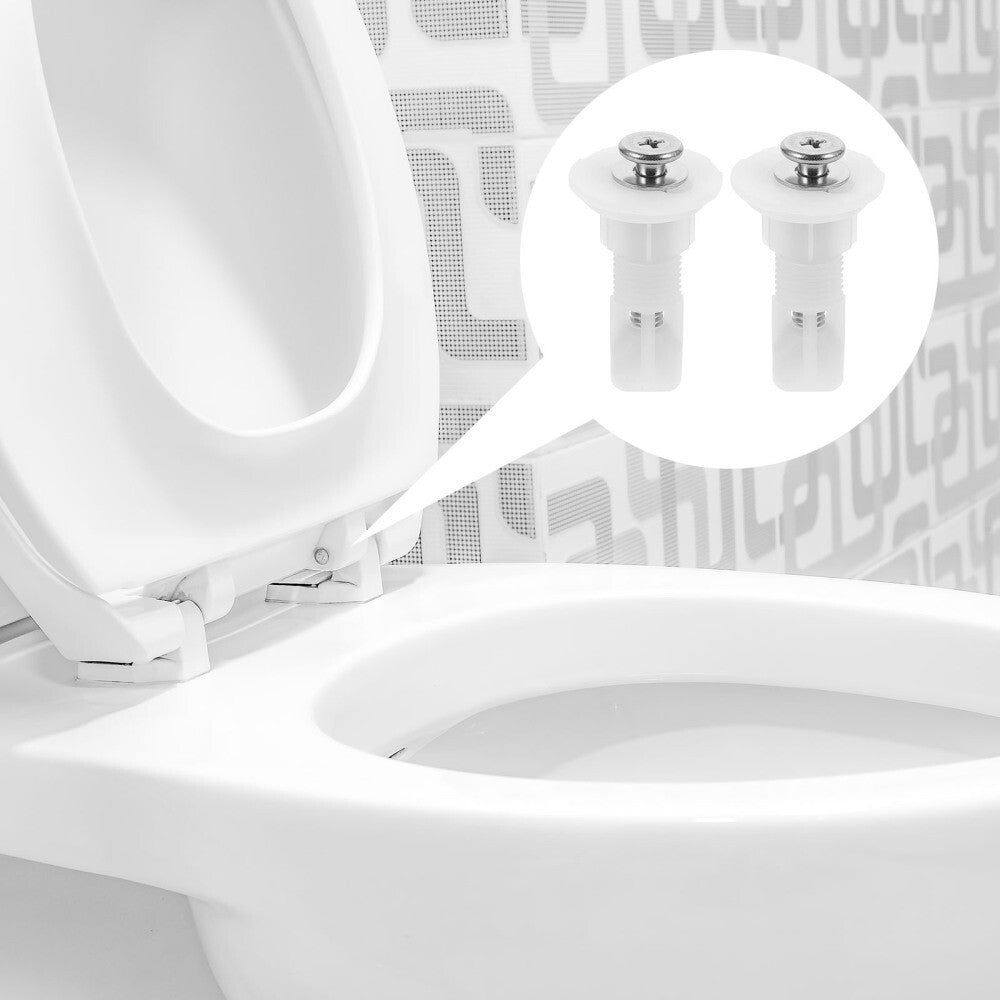 2 Pcs Toilet Seat Holders Rubbers Screw Prevent Screws