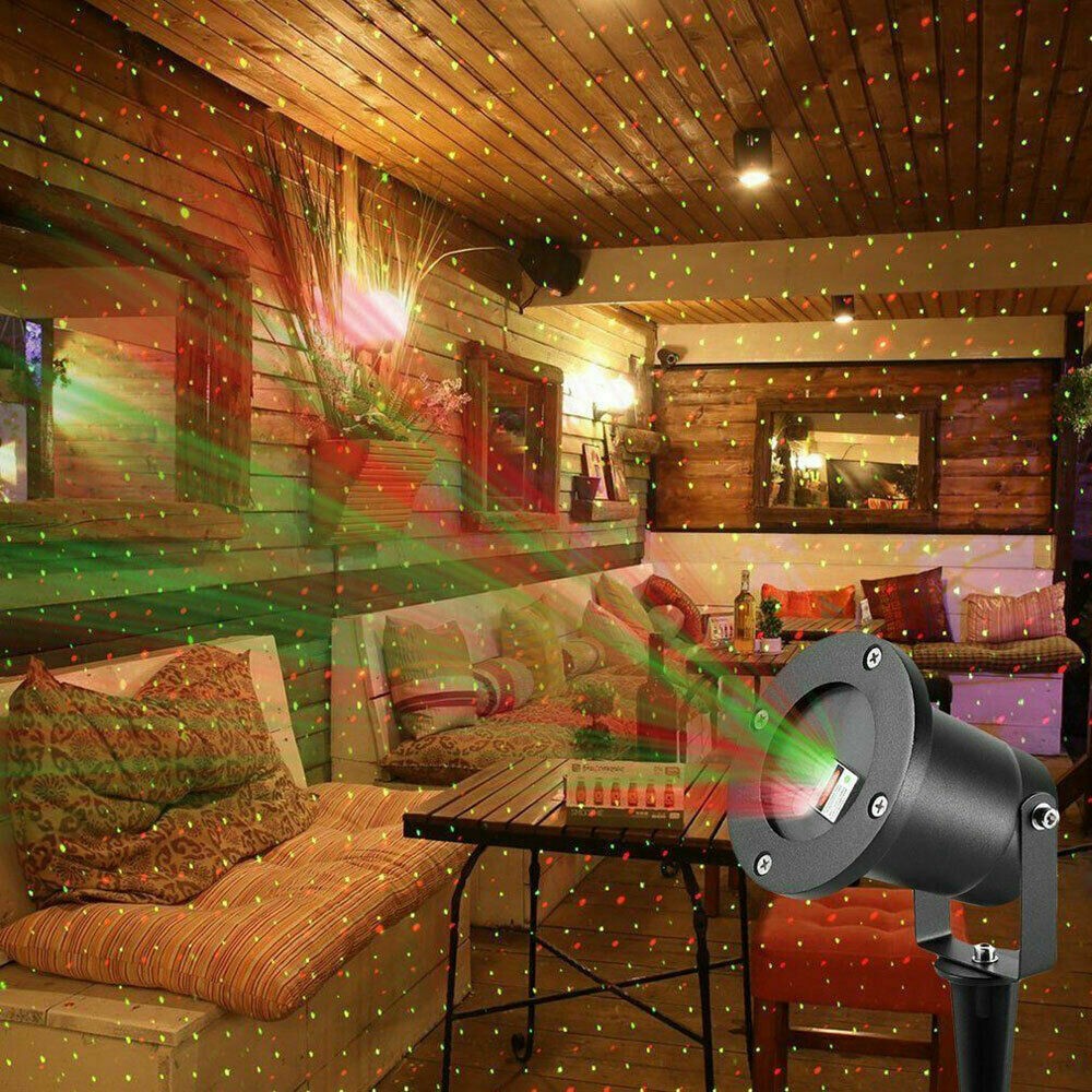 Christmas Moving Laser LED Projector Light Xmas Party Outdoor Landscape Lamp UK