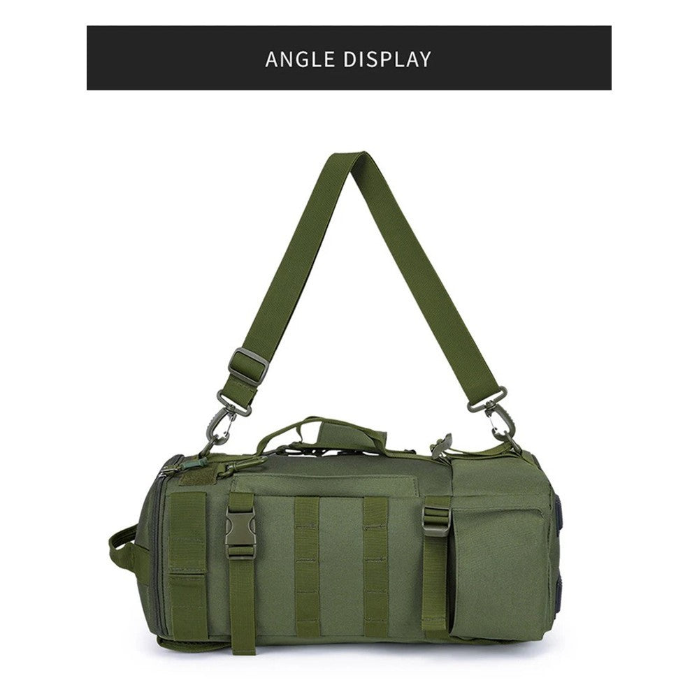 Multifunctional Fishing Backpack Lure Rod Bag Travel Camping Zipper Shoulder Bag