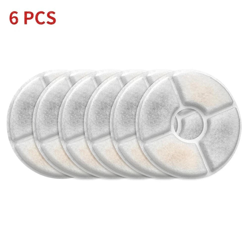6/12 Pcs Pet Dog Cat Water Fountain Filters for Flower Replacement Filter