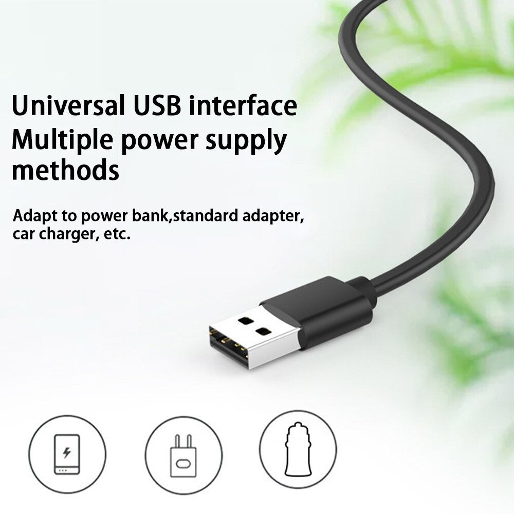 3 Speed USB Cooling Fan with Suction Cup For Car Van Caravan Universal 12V/24V