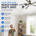 2.8m Extra Long Microfiber Duster for Cleaning Fan, High Ceiling, Blinds