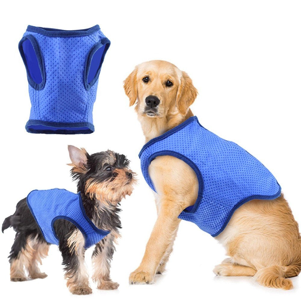 Summer Dog Cooling Vest Pet Cooler Jacket Breathable Coat for Hot Weather NEW.*