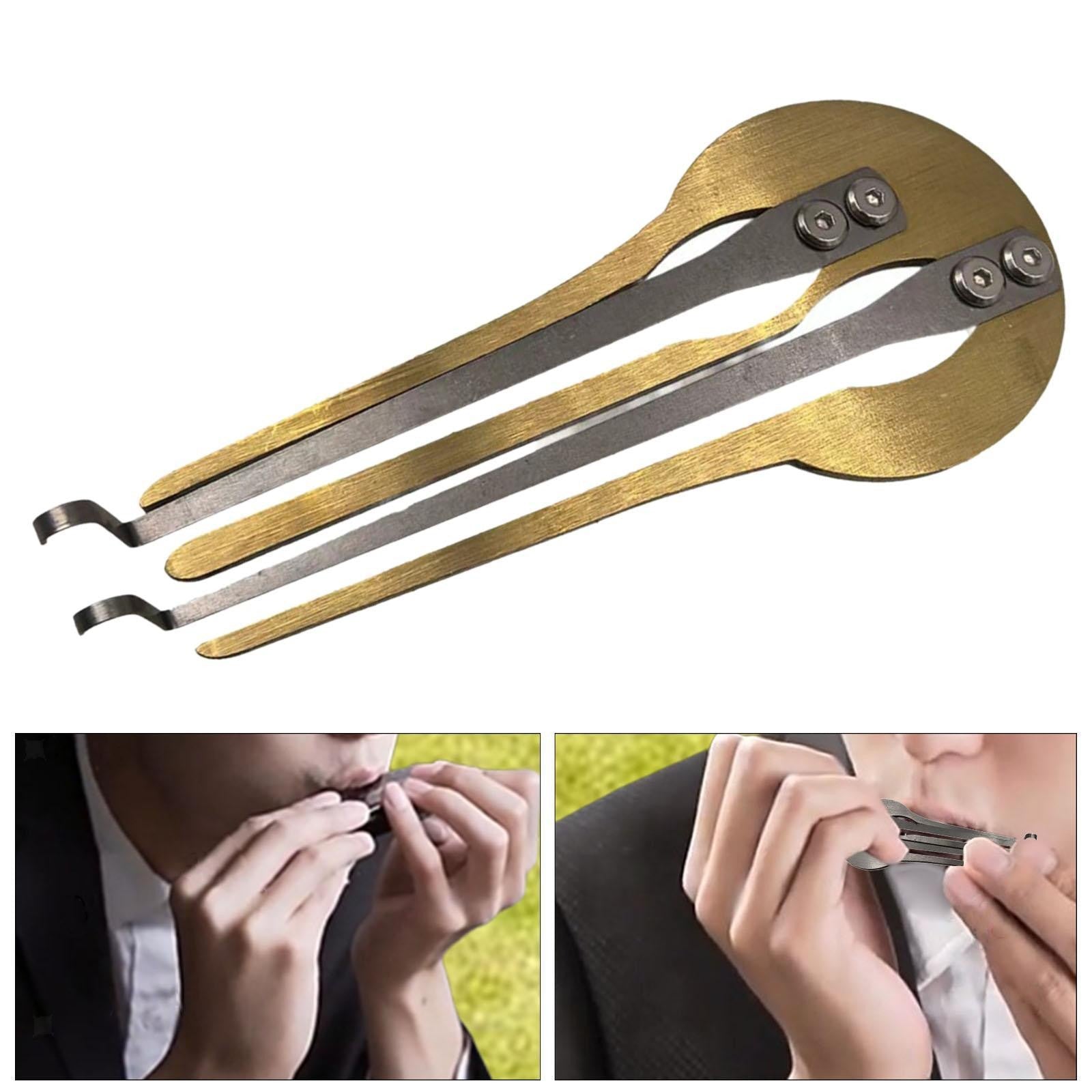 1 piece Portable Jaw Harp Double Tone Metal Ethnic Folk Instrument for Beginners