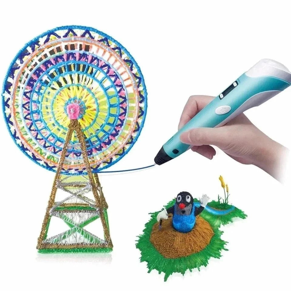 3D Printing Pen Kids Bundle - 350 ft PLA Birthday Gift set for Creative Minds