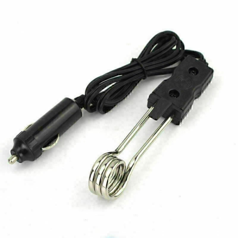 3* 12V TRAVEL IMMERSION HEATER Car/Van/Lorry/Transit Soup/Tea/Coffee/Baby Bottle