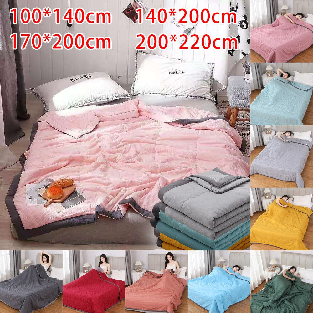 Double Sided Cooling Blanket Cold Effect Cooler Quilt New Conditioning Quilt UK