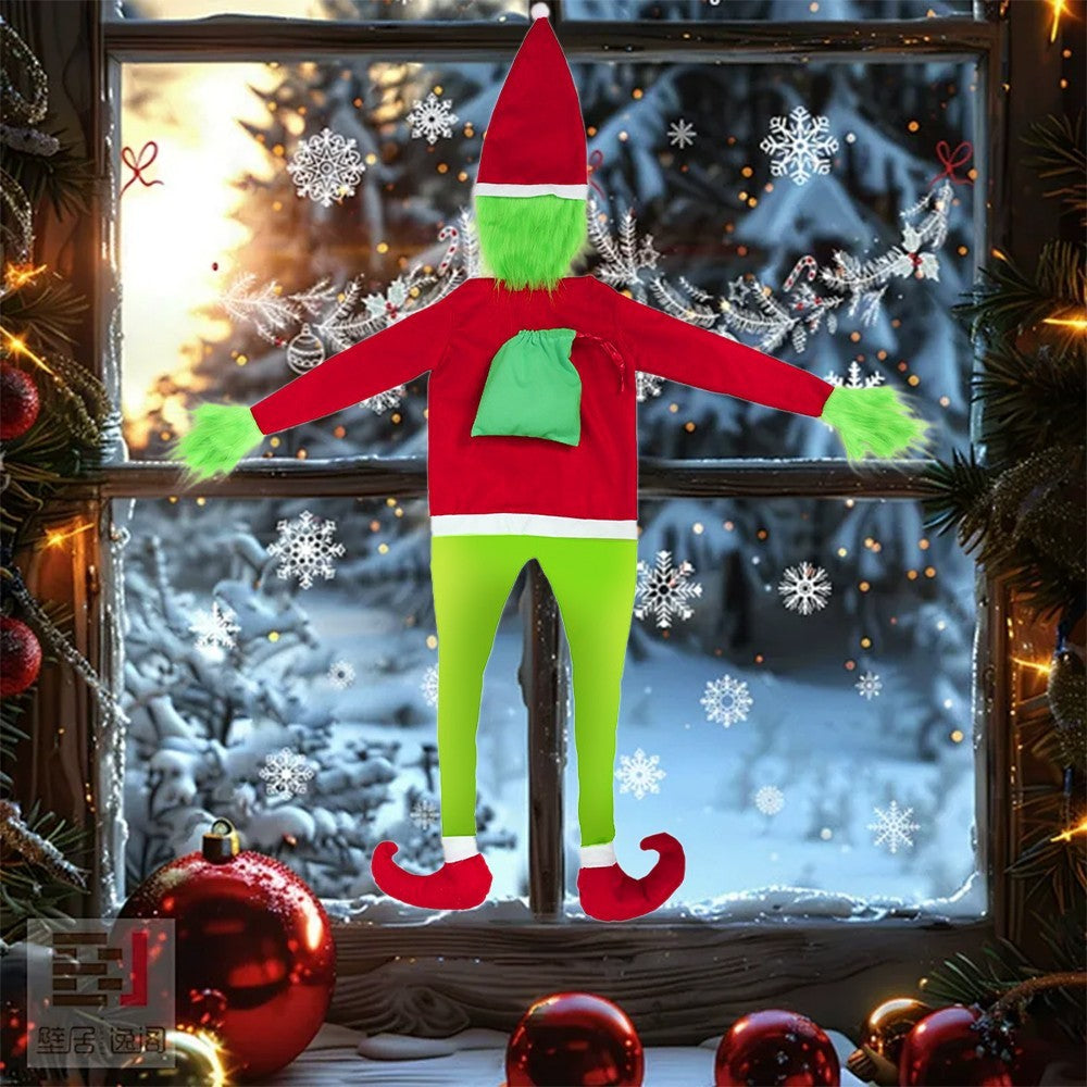 Christmas Grinchs Decor Bendable Arms & Legs, for Home Tree Wall Outdoor Decor