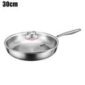 Pure Titanium Frying Pan Non-Stick Uncoated Hammered Induction Skillet 26-30cm