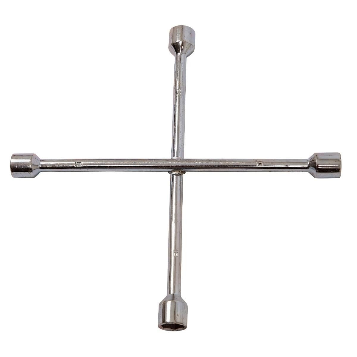 4-Way Universal Cross Wheel Nut Wrench17 19 21 23 MM CAR BRACE Spanner