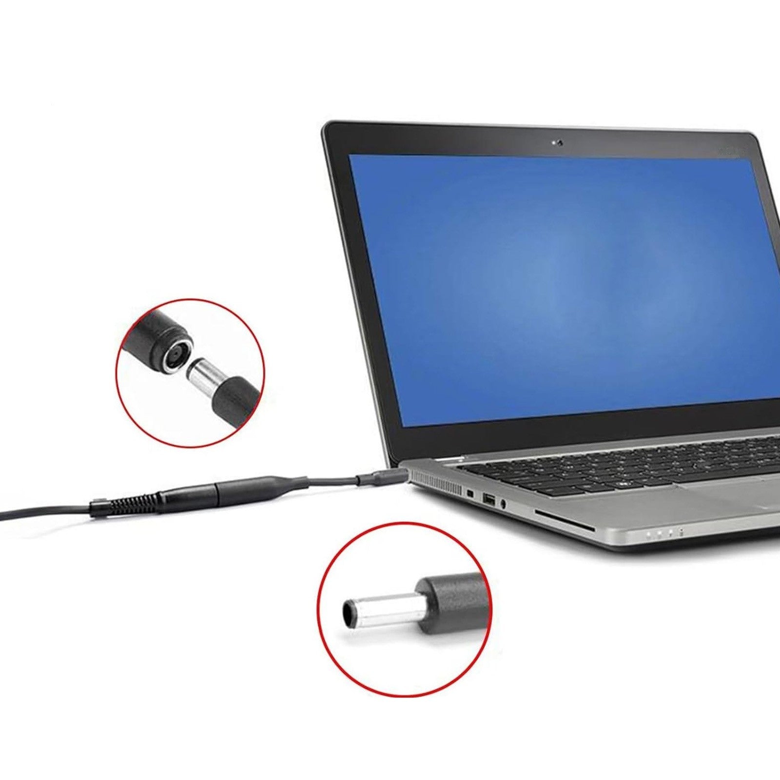 10PCS Dell Charger Adapter Cable 7.4mm Round Female To 4.5mm Male Plug New