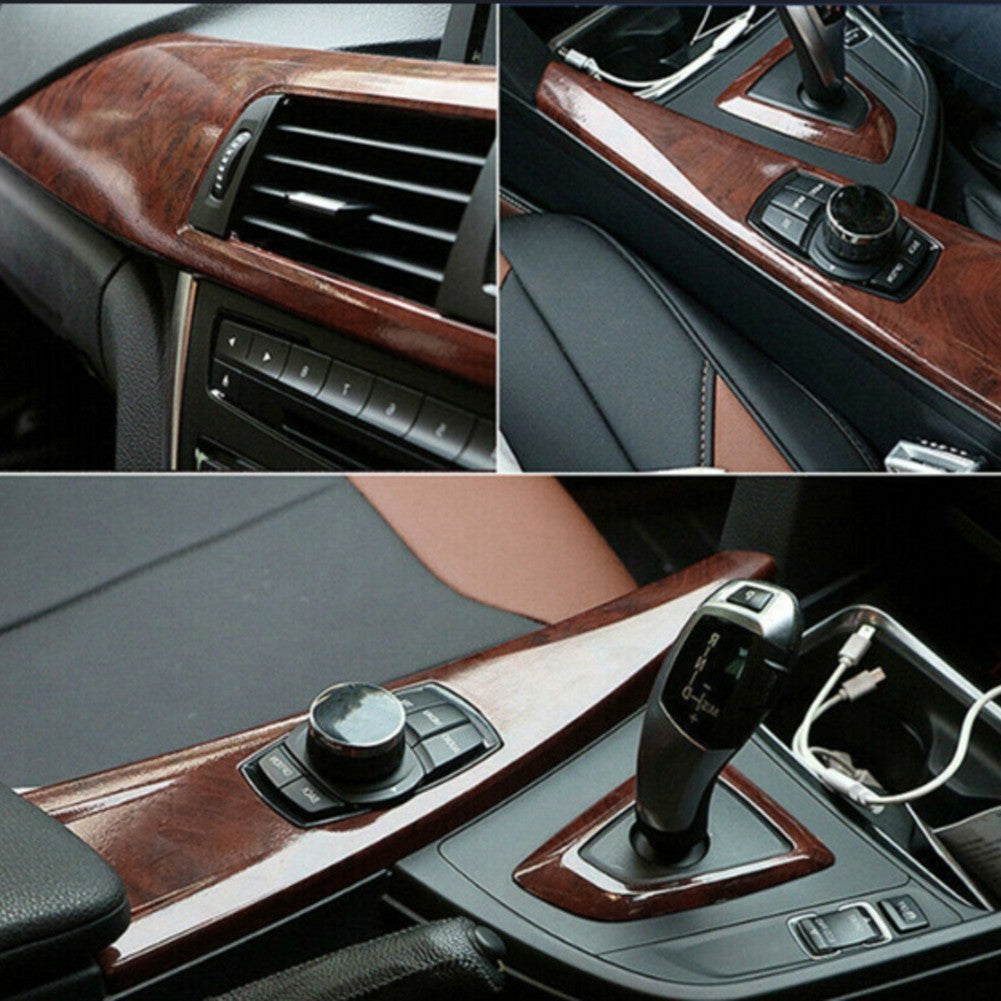 Self Wood Grain Decal for Car Interiors Protective Wrap 300mm X 2000mm