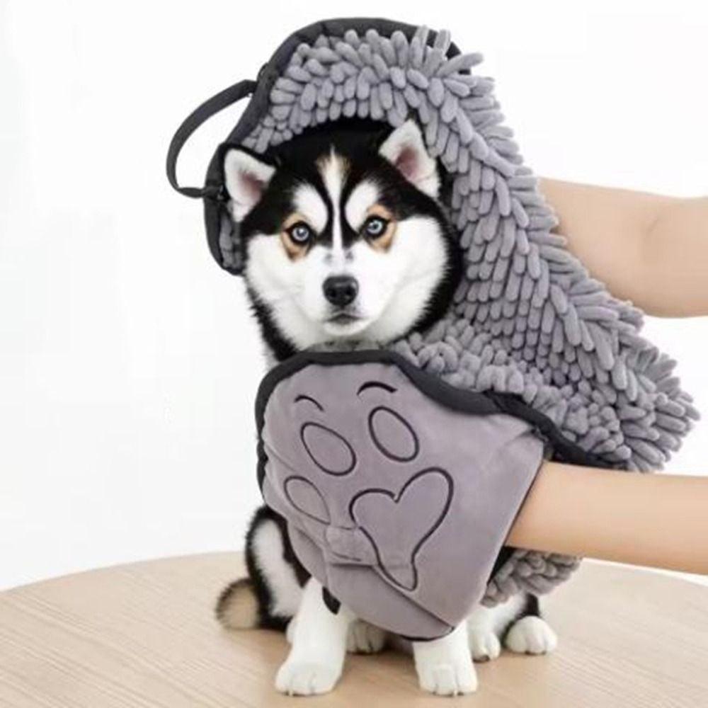 Pet Drying Towel Super Absorbent Water Dog Cat Bath Clean Skin-Friendly﻿ UK