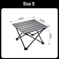 Folding Camping Table Portable Outdoor Picnic Desk Carbon Steel Compact Sturdy