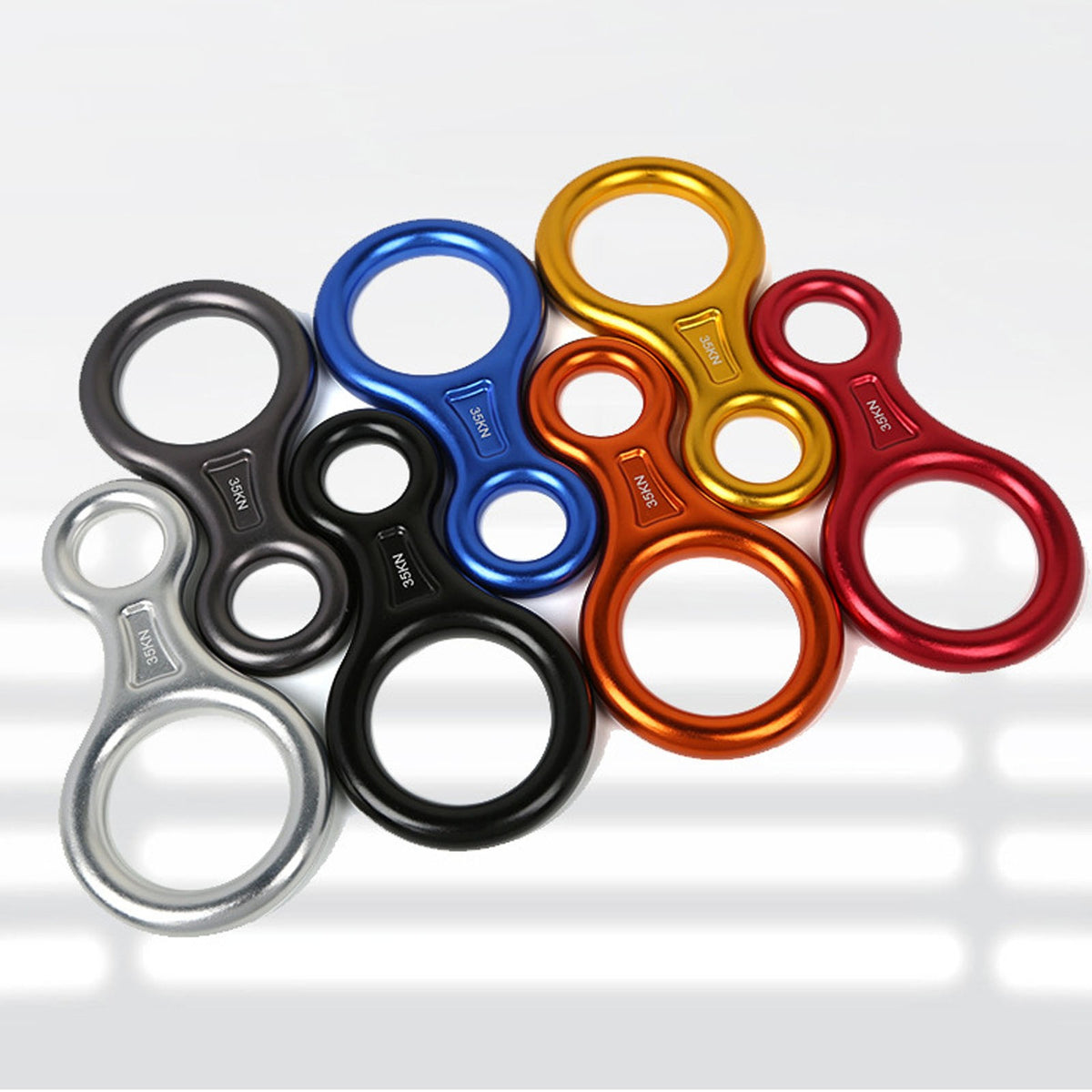 Figure 8 Descender 35KN Heavy Duty Colored Climbing Gear Downhill Equipment For