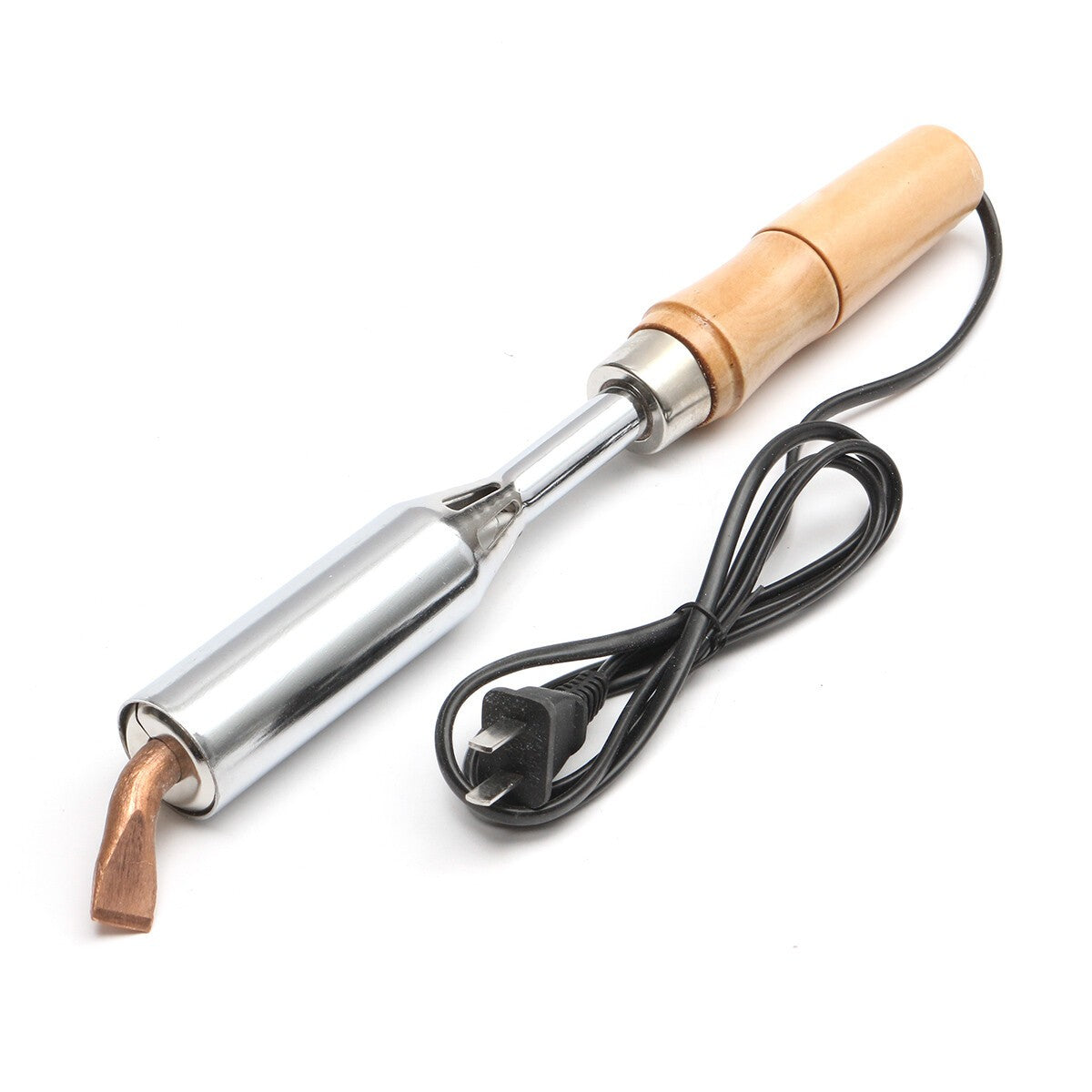 00W Heavy Duty Electric Soldering Iron 220V Chisel Point Copper Tip Welding Tool