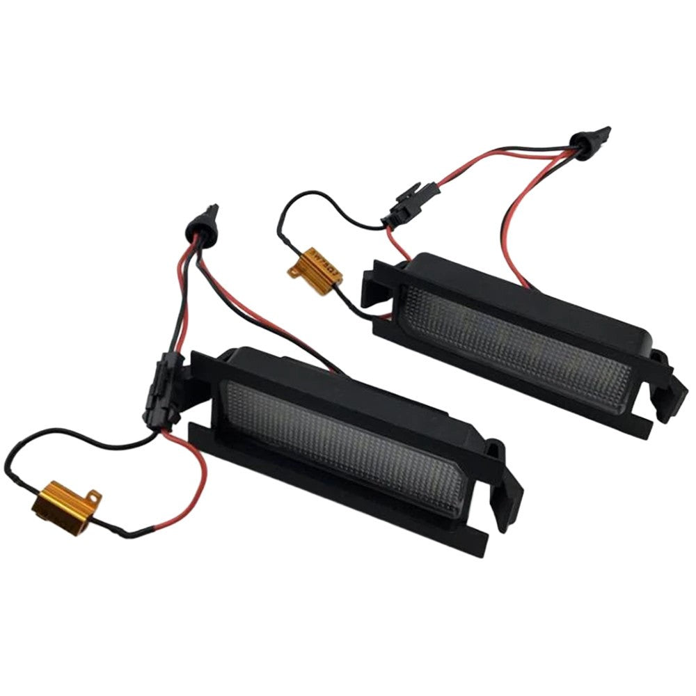 Pair LED License Number Plate Lamp Light For Hyundai I30 2011-17 Kia Ceed 12-17